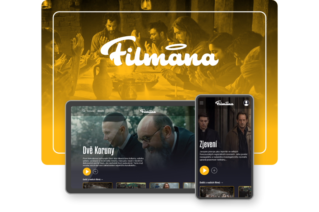 Jedným z projektov, na ktorých Teo via spolupracuje, je prvá streamovacia služba s kresťanskými filmami s názvom Filmana. Zdroj: Bumerang Film